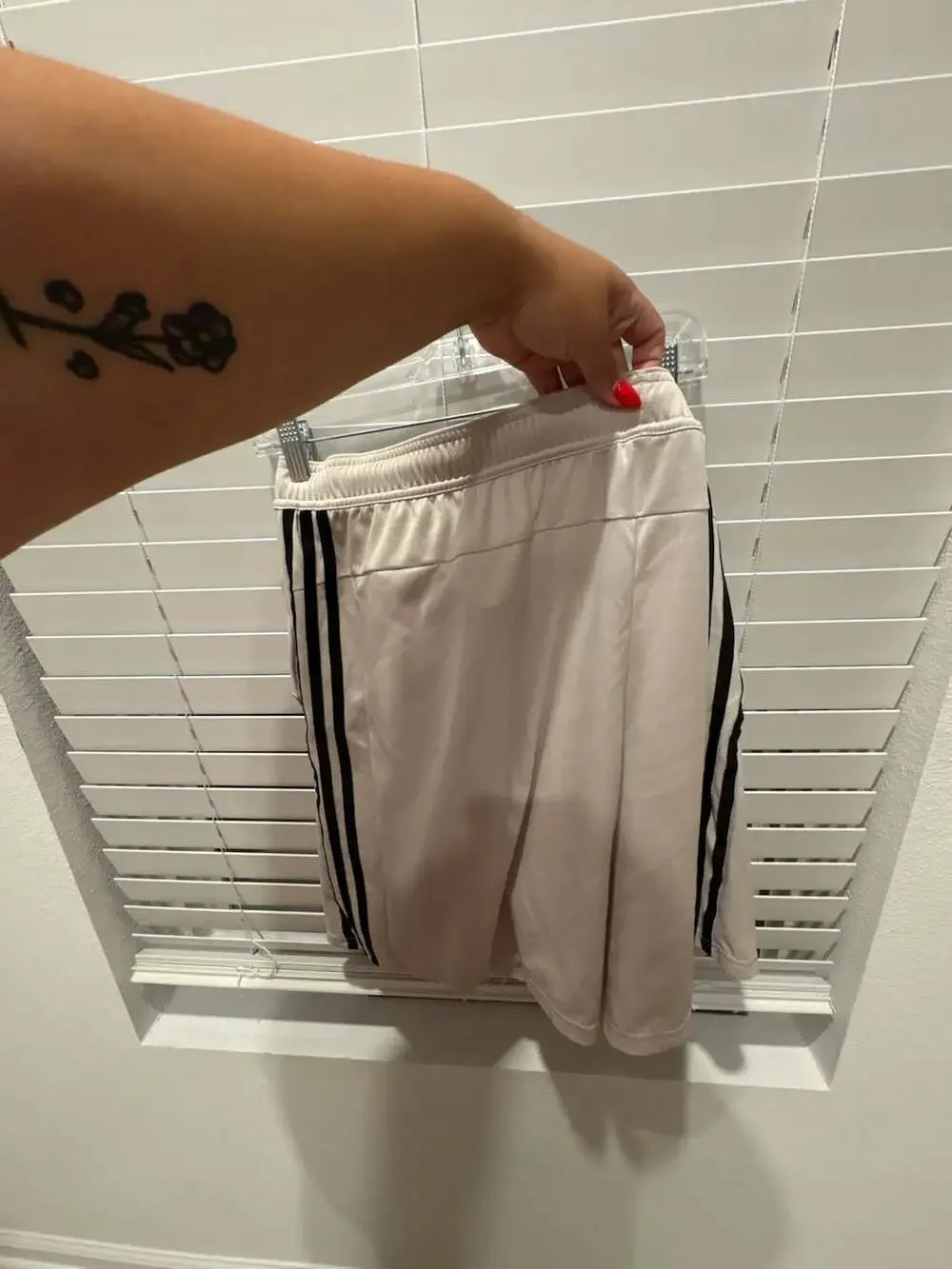 Adidas Men's 3-Stripes Athletic Shorts with Zipper Pockets - Beige, Size 2XL